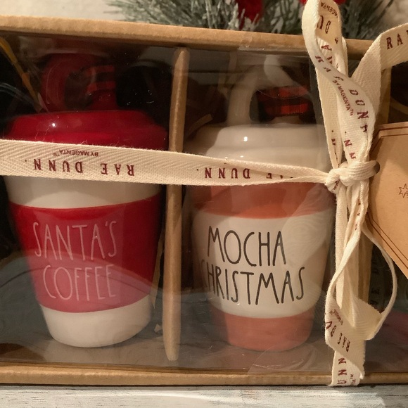 Rae Dunn Set Of 3 Coffee Cup Ornaments - Picture 4 of 5